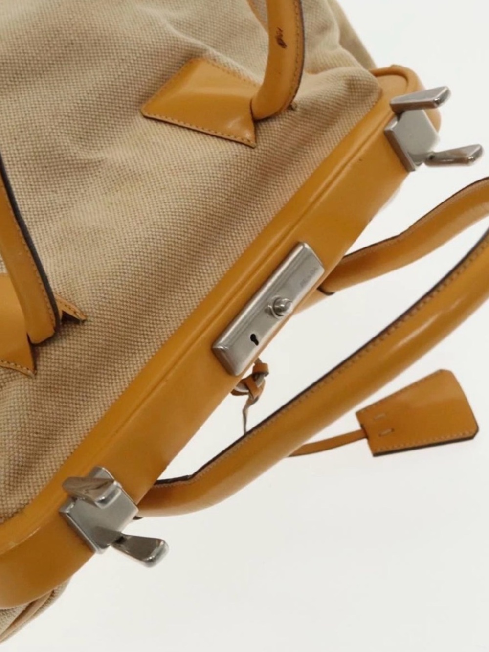 Prada Canvas Madras Cerniera Doctor Bag - Picture 6 of 15